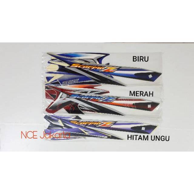 STIKER STRIPING LIS BODI MOTOR SCORPIO Z 2008