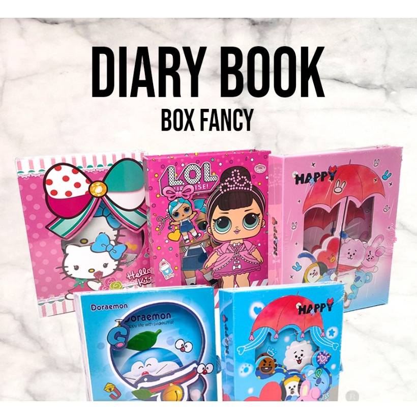 

Diary Box Fancy KECIL 64K / Buku diary kunci dengan gembok Karakter TAKASIMURA STORE