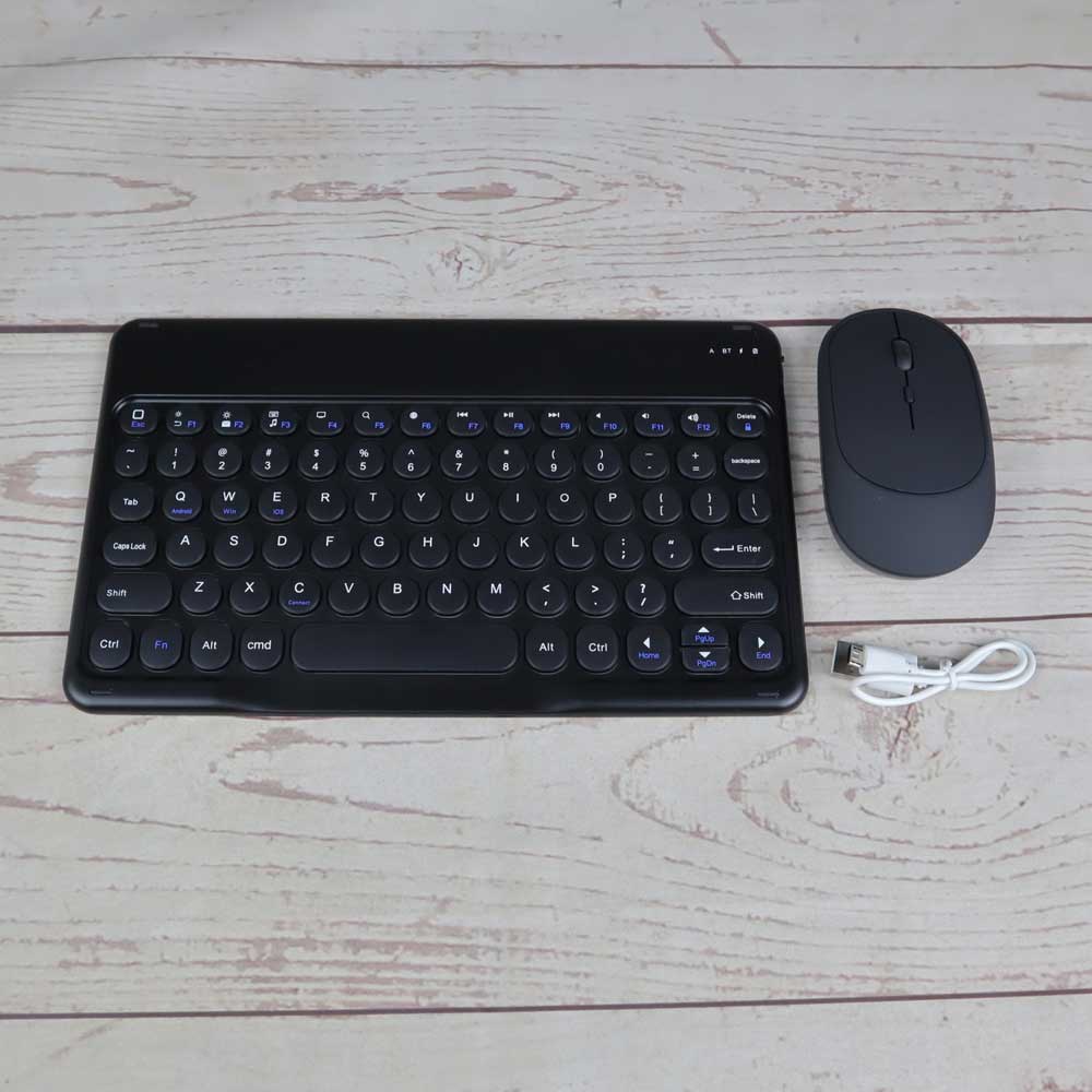 Keyboard Wireless Bluetooth  Mouse Combo for iPad - BS97 - Black