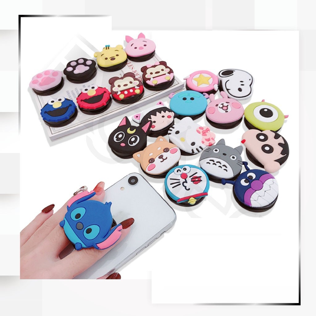 YA 307 - 3D POP SOCKET HP KARAKTER CARTOON IMPORT