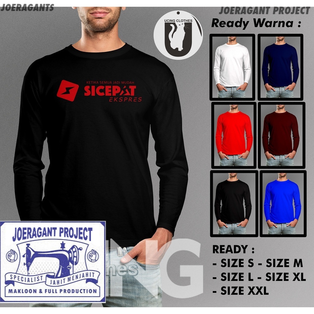 Kaos Baju Sicepat Express Lengan Panjang Kaos Perusahaan -joeragants