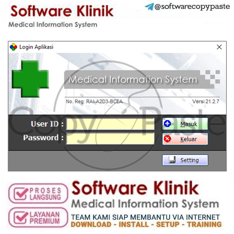 SOFTWARE KLINIK & APOTEK (MIS) MEDICAL INFORMATION SYSTEM VERSI TERBARU FULL UNLIMITED