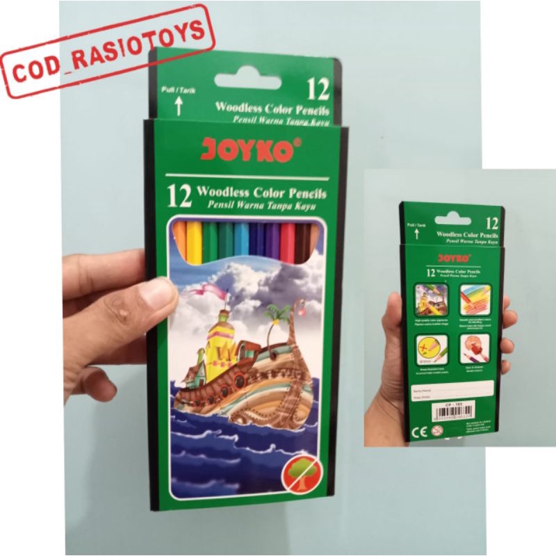 

Pensil Warna Joyko 12 Warna Panjang CP-103