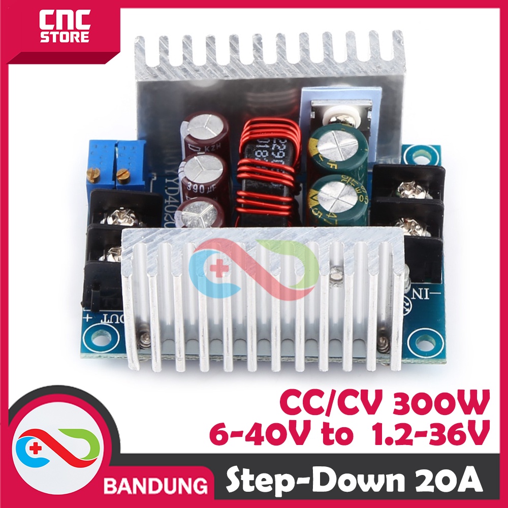 DC-DC STEP DOWN CA CC ADJUSTABLE BUCK CONVERTER POWER SUPPLY 20A 300W