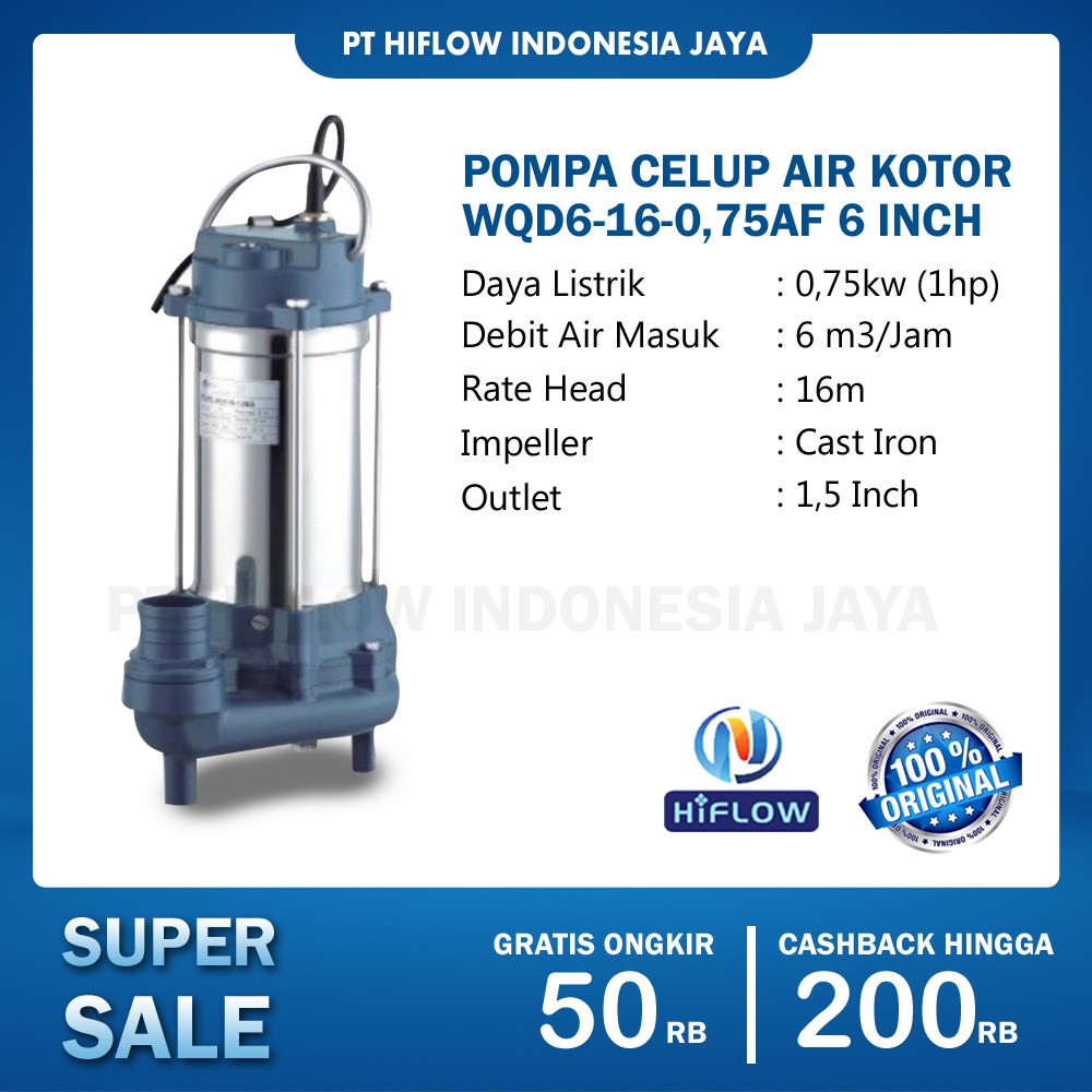 Pompa Submersible Air Kotor / Pompa Hiflow