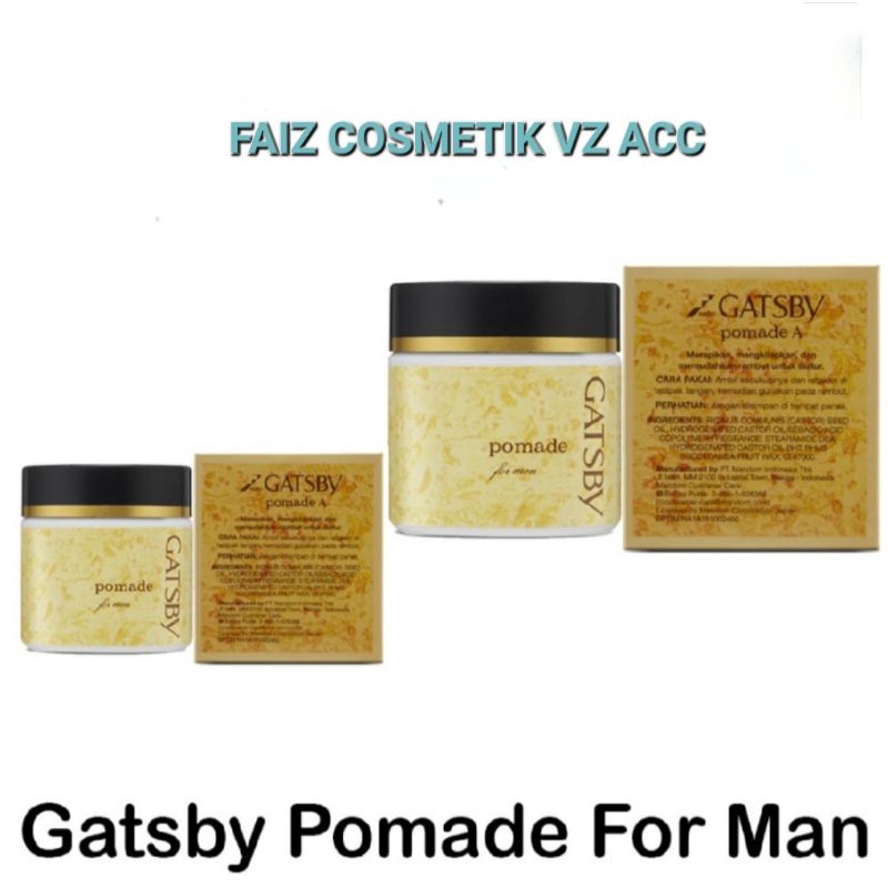 Gatsby Pomade For Men | Hair Styling Men | Minyak Rambut | 30gr | 80gr