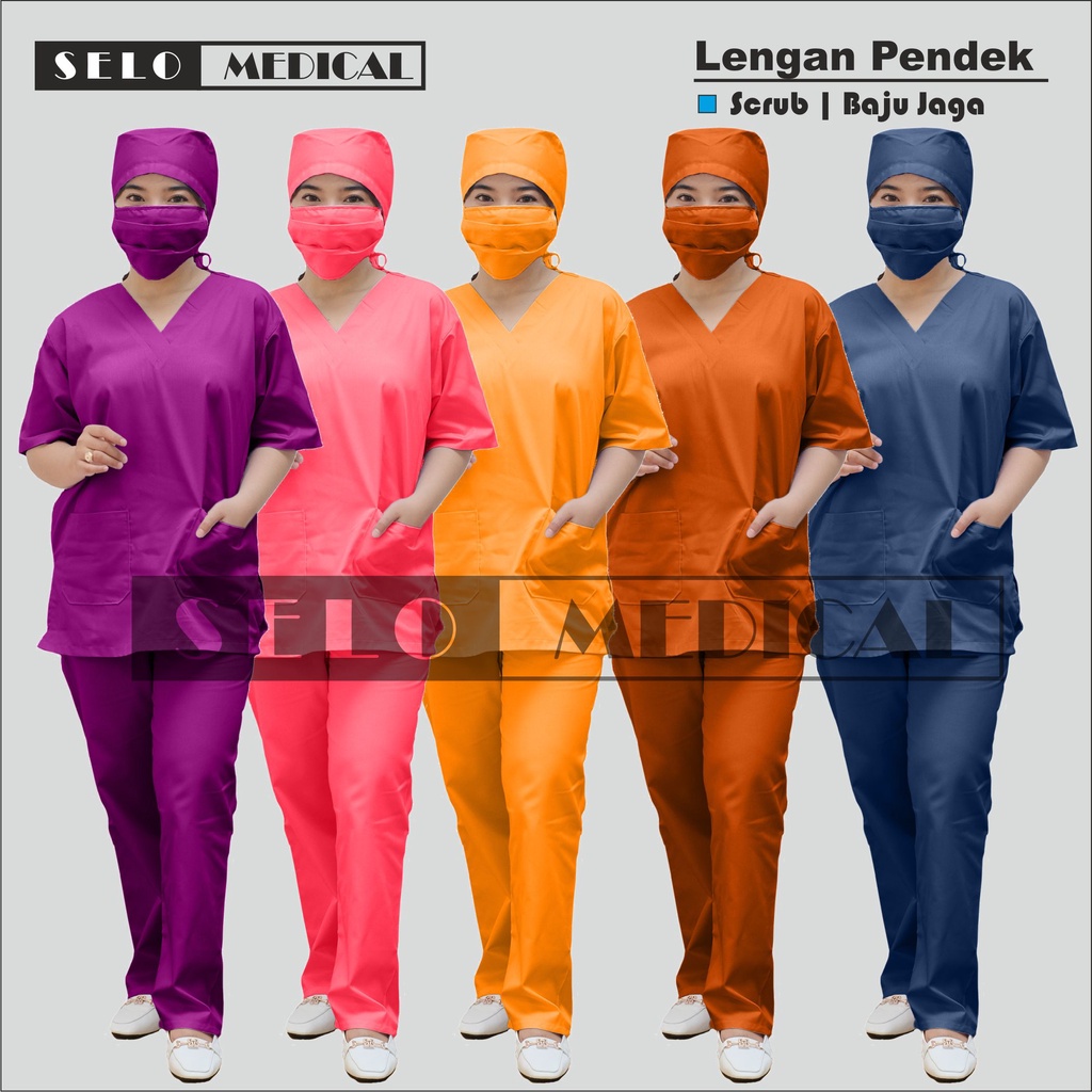 BAJU OK LENGAN PENDEK / BAJU OKA / SERAGAM MEDIS