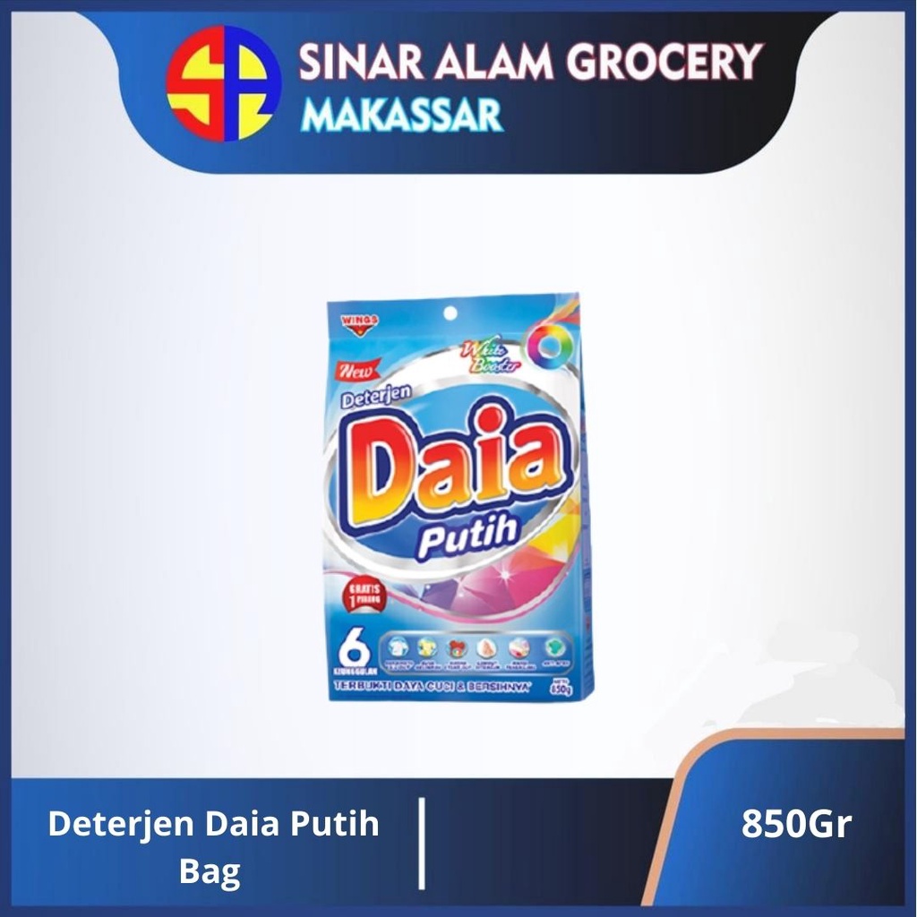 Daia Deterjen Putih Bag 850Gr