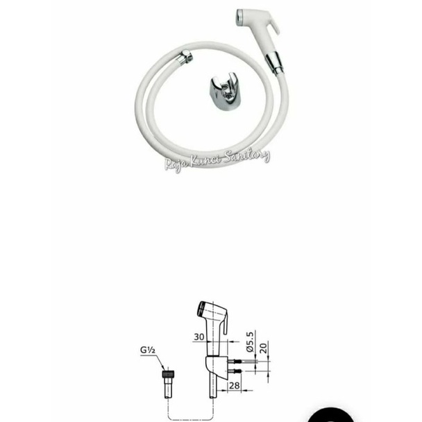 JET SHOWER TOTO THX20NB#W/JET SHOWER TOTO THX20N Putih/Shower Closet