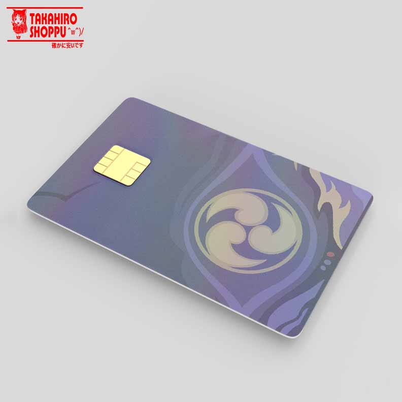 Garskin Sticker Cover Kartu ATM Genshin RAIDEN SHOGUN