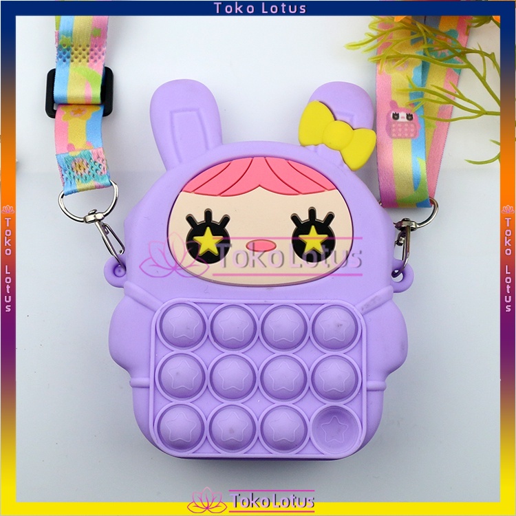 NEW TAS POP IT MAINAN ANAK FIDGET KIDS TOY PUSH BUBBLE TAS PENGHILANG STRESS [BISA BAYAR COD]