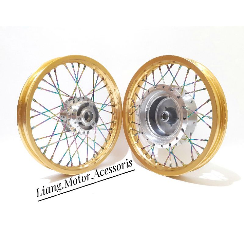Sepaket Velg Comet 140 X 160 Ring 14 Tromol Set Jari2 - Beat Vario Scoopy Mio Soul Fino Nouvo Xeon
