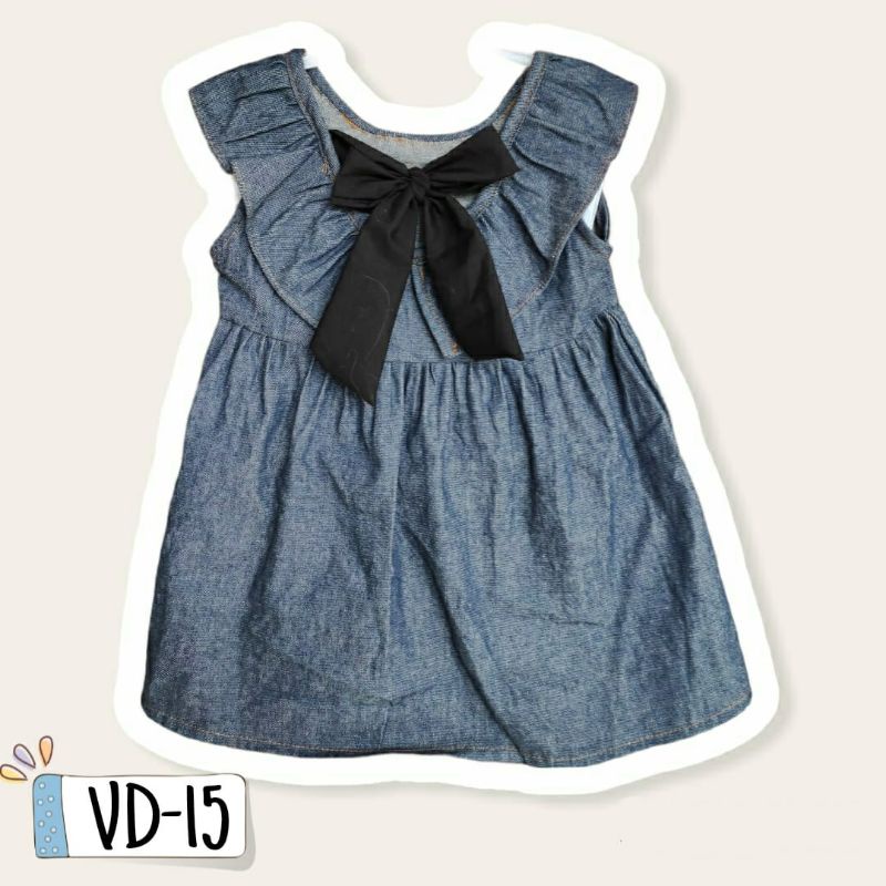 Baju Dress Jeans Anak usia 1-3 tahun Baju Dress Levis Anak Perempuan