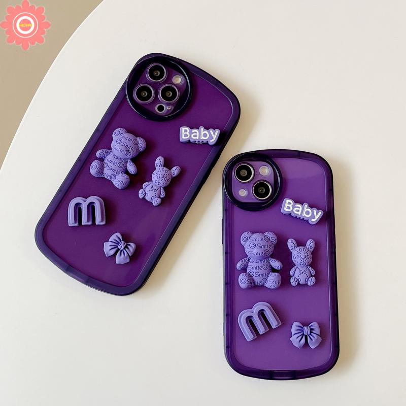 Soft Case TPU Motif Kartun Beruang 3D Untuk Realme C25 C15 C12 C31 C11 C35 C25s C25Y C20 C21Y C20A C11 2021 Realme 6i 5i 5s C3 C1 5i