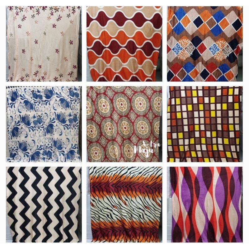 Selimut Bulu Halus Motif Dewasa Abstrax - RANDOM