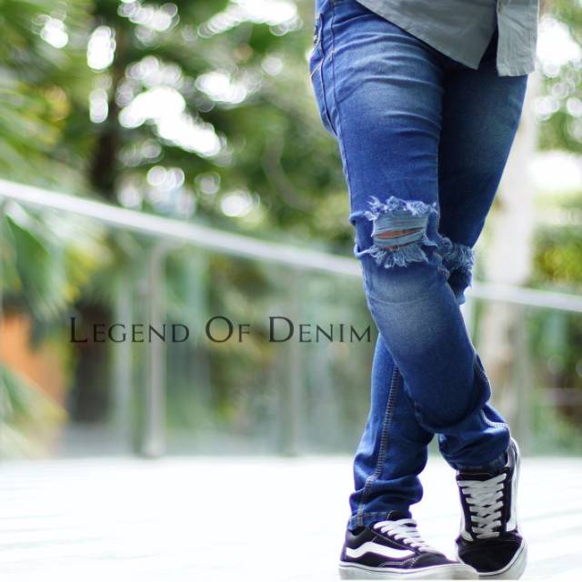 Celana jeans sobek pria / jeans sobek / sobek lutut / jeans ripped / celana pria sobek lutut