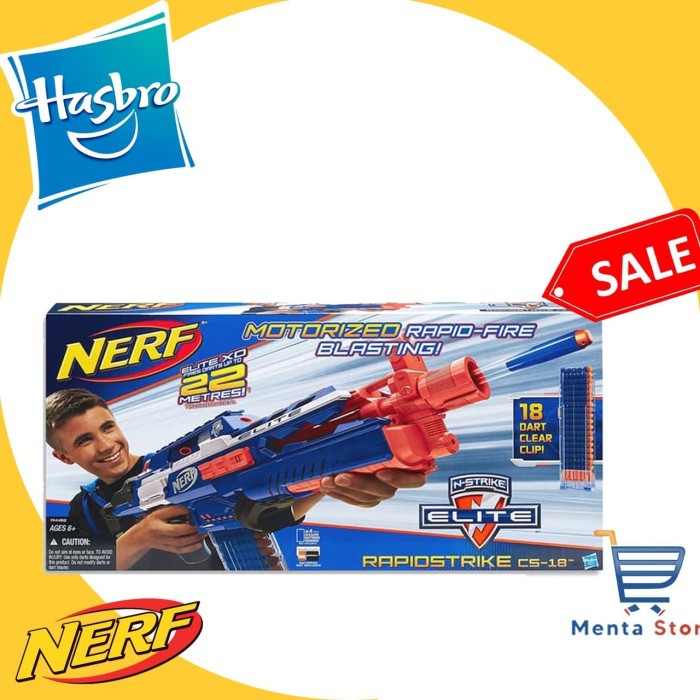 HASBRO, Nerf N-Strike Elite RapidStrike CS-18 Blaster pistol mainan