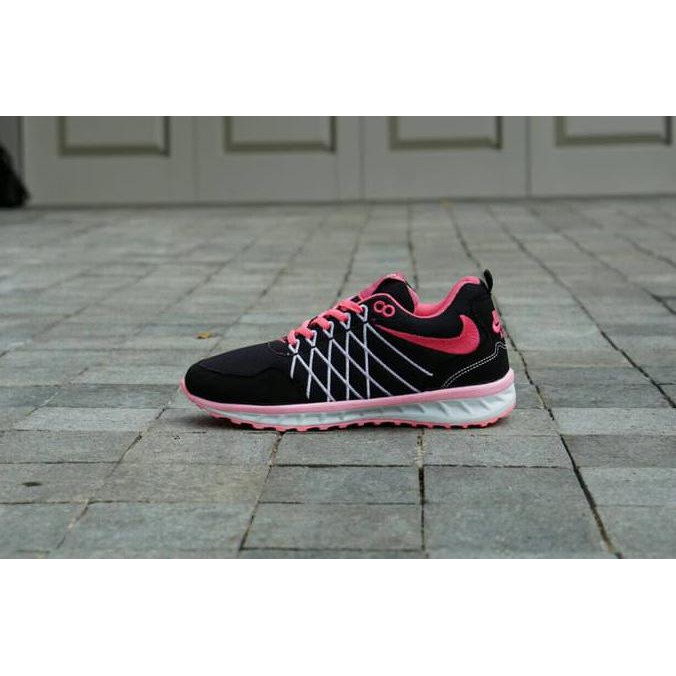 TERMURAH Nike Flywhire size 36 - 40 sepatu wanita olahraga hitam putih sekolah - Biru, 36