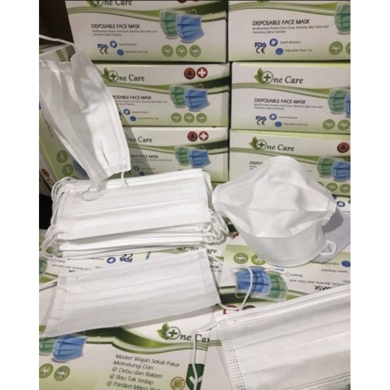 MASKER 3PLY ONE CARE PUTIH