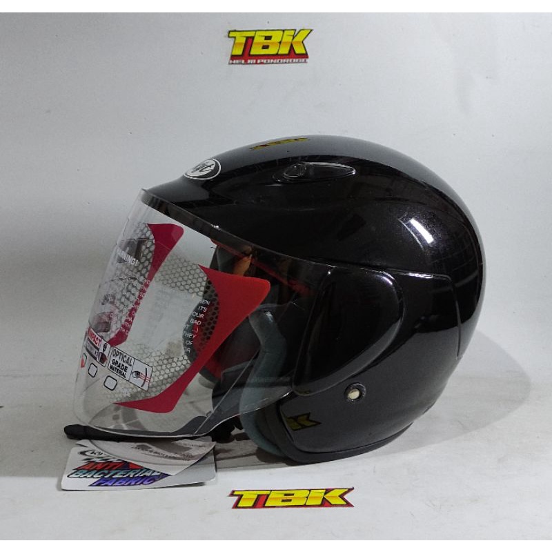 Jual KYT Cewek KYT Foxer Hitam Glossy original Shopee Indonesia