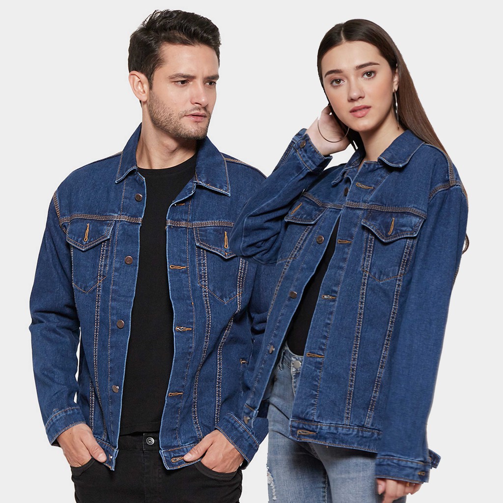 

Papago - Jaket Jeans Pria - Jaket Denim - Original Blue