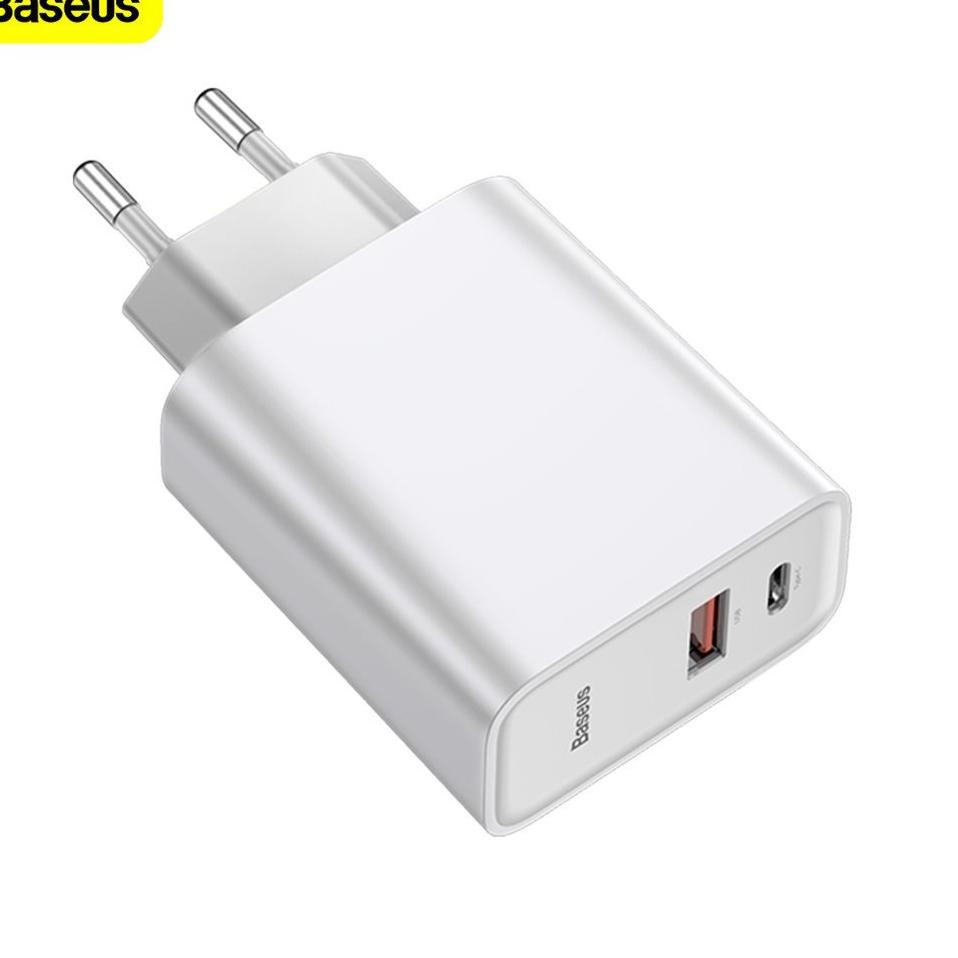 HMD.14Jl21ᴰ KEPALA CHARGER BASEUS QUICK CHARGER QC3.0/4.0 TYPE-C+USB