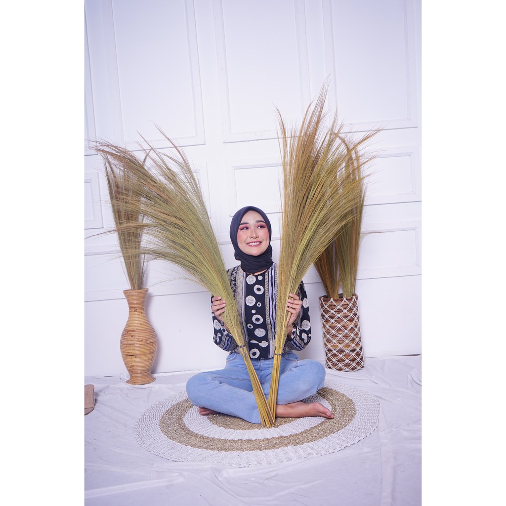 PAMPAS RAYUNG KERING, DEKORASI RUSTIC