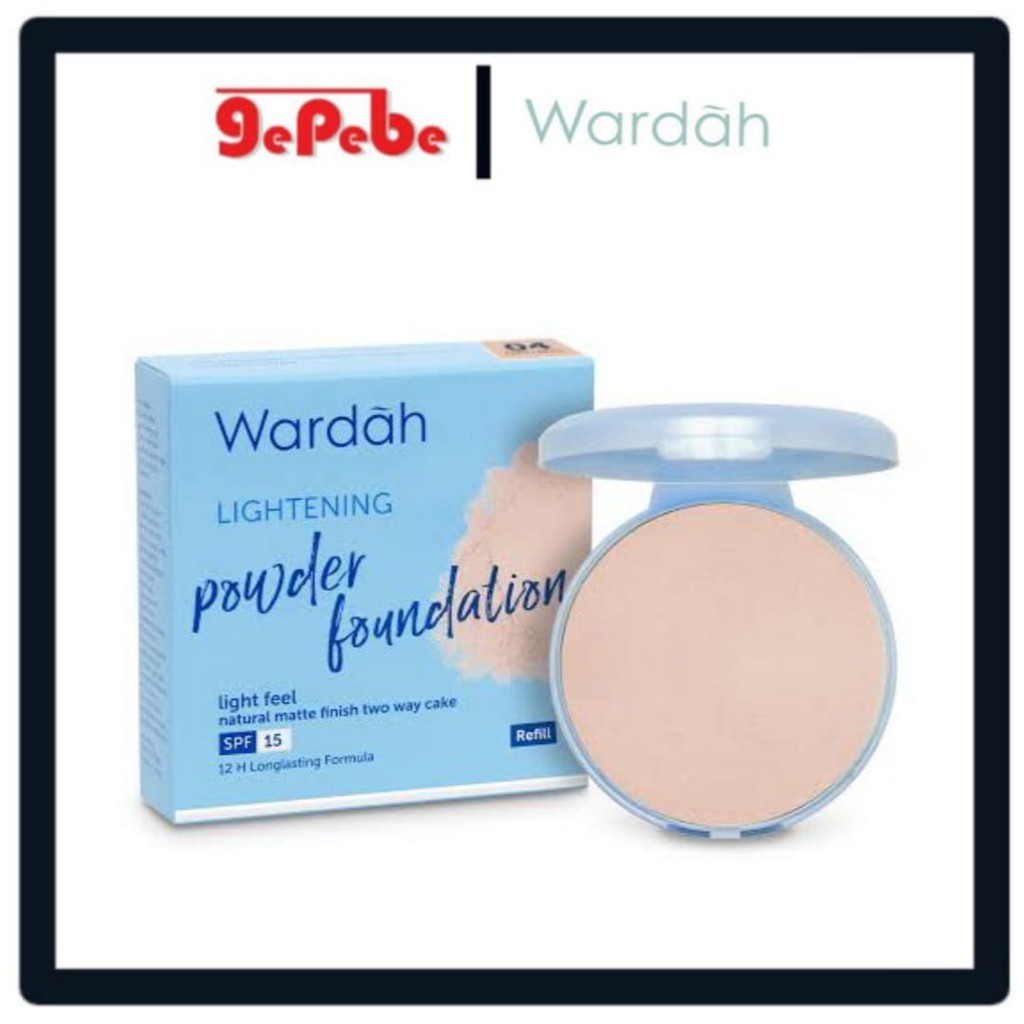 Wardah Refill Lightening TWC Light Feel Powder Foundation 12gr