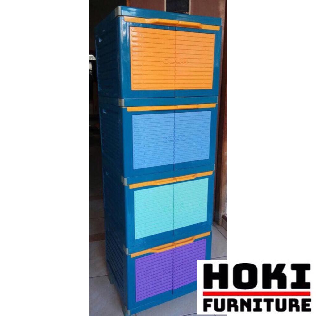 Club Mini Lemari Plastik 4 Susun