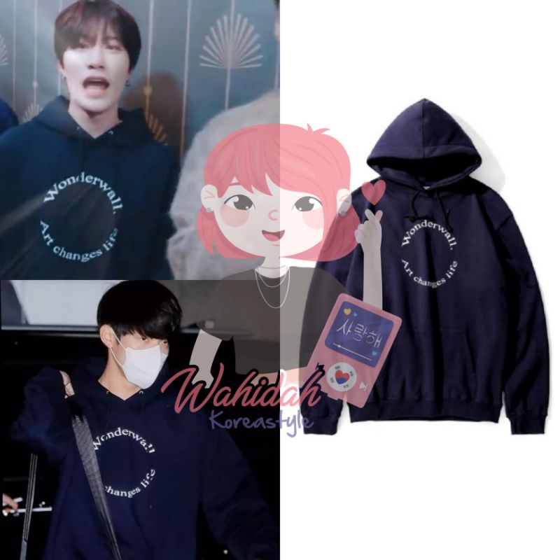 Jaket Hoodie Yedam Treasure & Dowoon Day6 "Wonderwall Art Changes Life" Baju Idol KPop Fashion