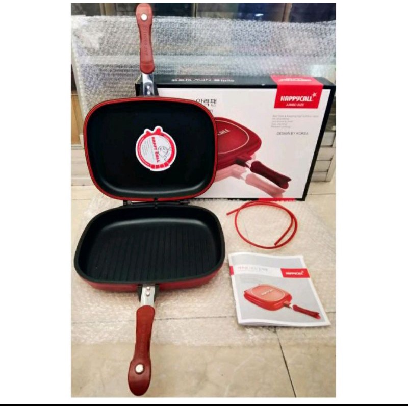 DOHBLE PAN JUMBO 32CM/DOUBLE PAN HAPPY CALL/DOUBLE PAN/ALAT PANGGANG