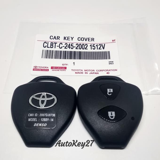 Barangasli!! Casing/Cover Kunci Alarm Mobil Toyota Innova Vios Yaris Altis 2 TomboL