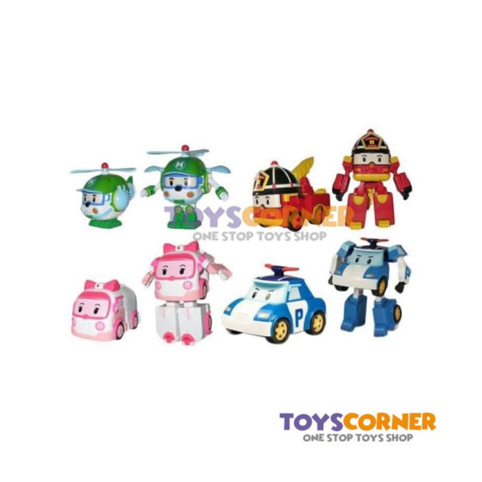 Robocar Poli Figure Set Action Figure Full Pack isi 4 murah Berkualitas
