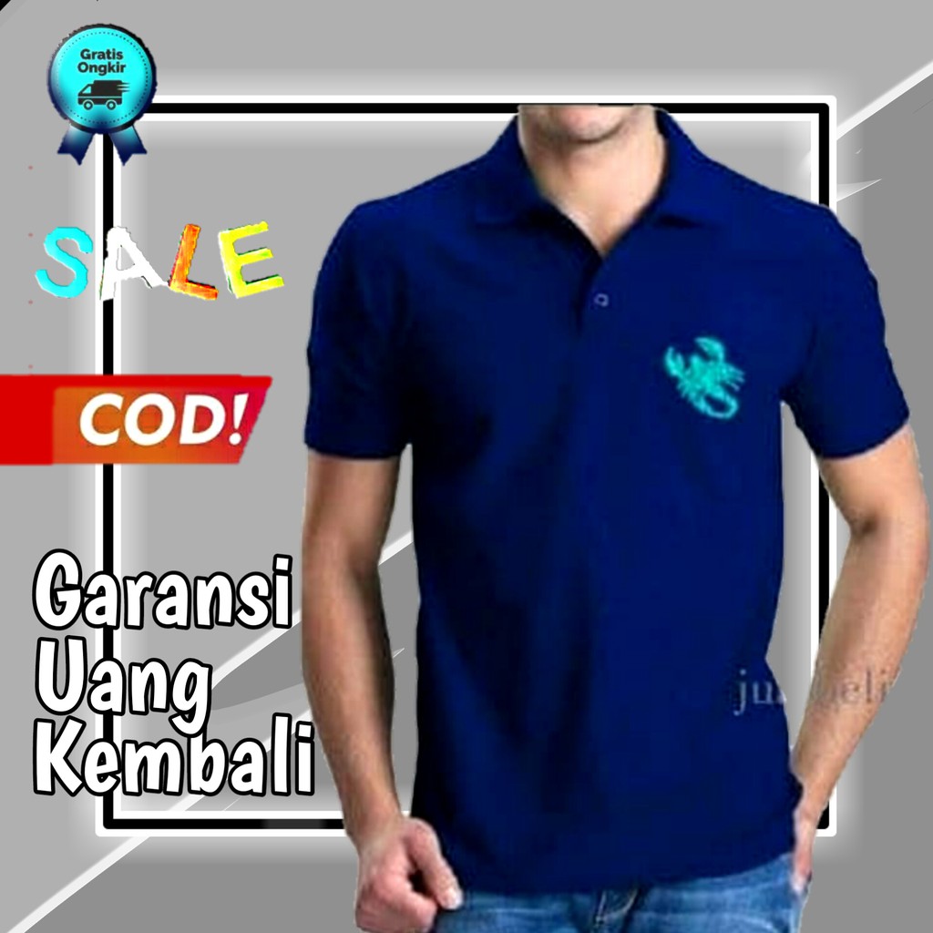 kaos bordir pria kaos polo bordir kaos berkerah kaos kerah pria terbaru keren kaos laki laki ke170