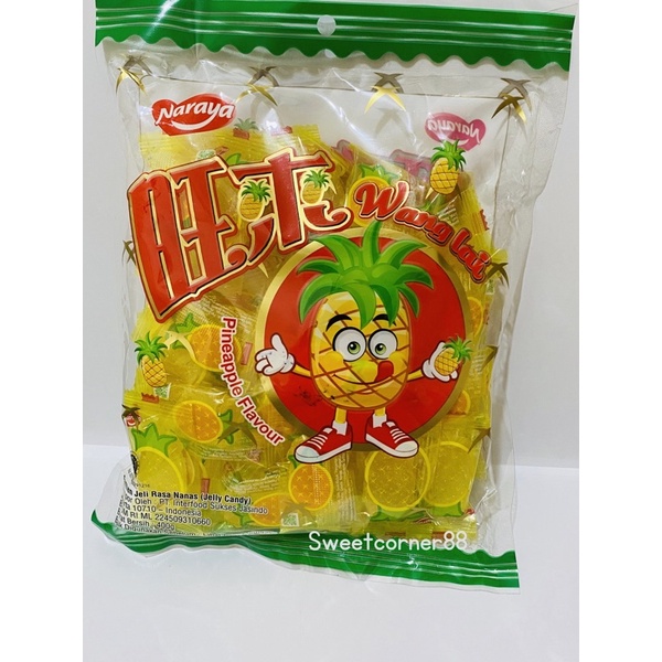 NARAYA PERMEN JELLY RASA NANAS/JELLY CANDY/NARAYA WANG LAI/ MANISAN IMLEK