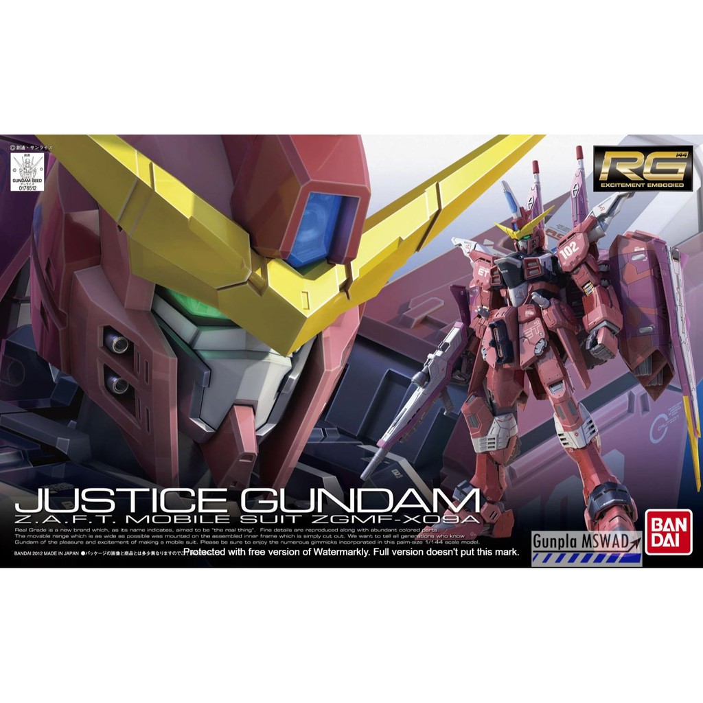 RG ZGMF-X09A Justice Gundam 1/144