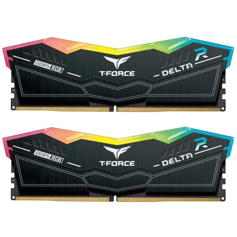 Team Delta RGB DDR5 PC51200 6400MHz Dual Channel 32GB (2x16GB) Black