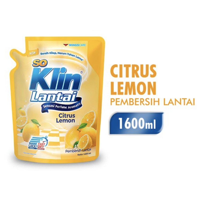 So Klin Pembersih Lantai Pouch 1600 ML