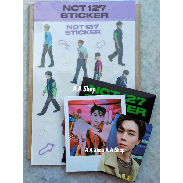 MD Sticker Glow In The Dark GITD Unsealed PC Johnny Polaroid Pola Taeyong NCT 127