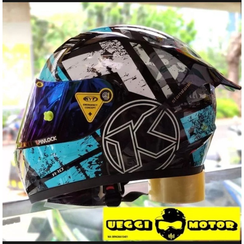 Paket Flat visor + TOPost +Talang air KYT RC7 R10 K2R K2Rider