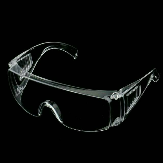 Google glass goggle glasses kacamata pelindung kaca mata kerja bening transparan anti embun clear