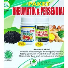 Obat Rematik AMPUH Rheumastop Habatop De Nature(100% ASLI Herbal)