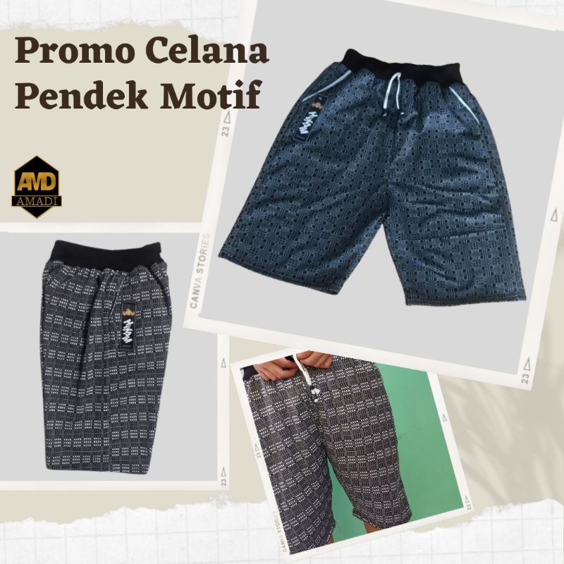 Celana Pendek Pria Rib Rip Motif Bertali Melar Tebal Dewasa Jumbo Cowok Laki Laki Santai Pantai