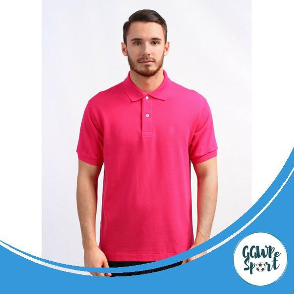 KAOS POLO POLOS PRIA BAJU KERAH COWOK PINK JAMINAN KUALITAS TERBAIK