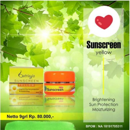 Sunscreen Yellow Batrisyia Herbal