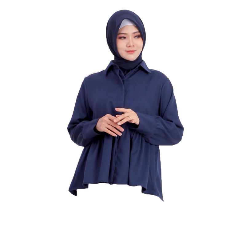 KEMEJA WANITA BLOUSE TANGAN PANJANG 711