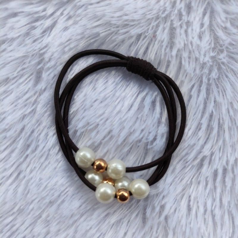 (IRM) Ikat Rambut Ala Korea Import 1966 Ikat Rambut Korea Ikat Rambut Pendek Ikat Rambut Lucu-COKLAT