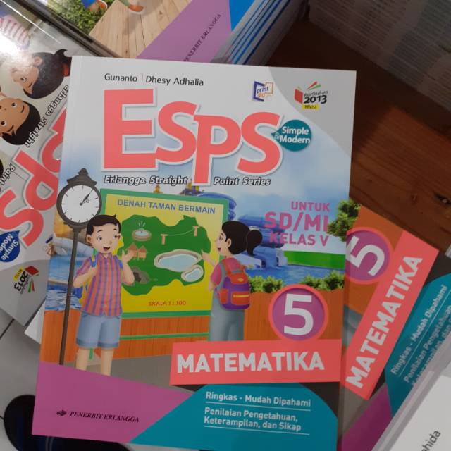 Buku Latihan Soal Kumpulan Materi Esps Matematika Untuk Sd Mi Kelas 5 K13 Revisi Erlangga Shopee Indonesia