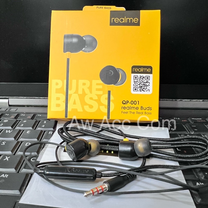 Headset Realme Qp01 Buds Magnetic Extra Bass Earphone Realme 2 3 5 6 Pro 7i 8i C2 C3 C11 C12 C15 C31 C35