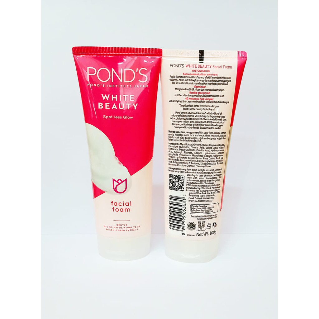 Pond's White Beauty Facial Foam 100 gr